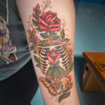 Sky_Rockenbach_Tattoo-141 Coverup Tattoo Flowers Skeleton Moth Decor